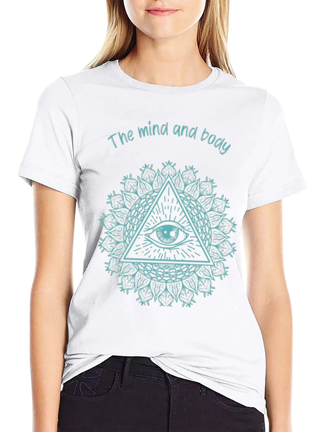 Mind and Body All-Seeing Eye Graphic Tee - Black