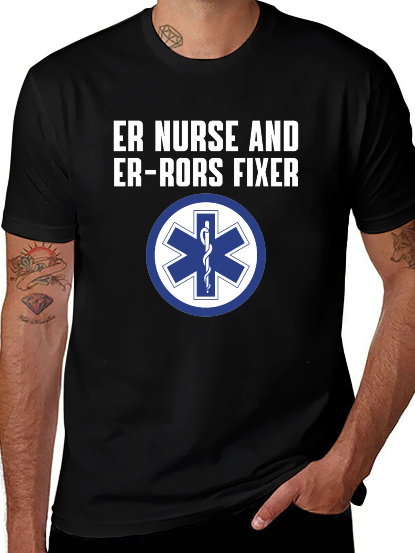 ER Nurse Error Fixer Graphic T-Shirt