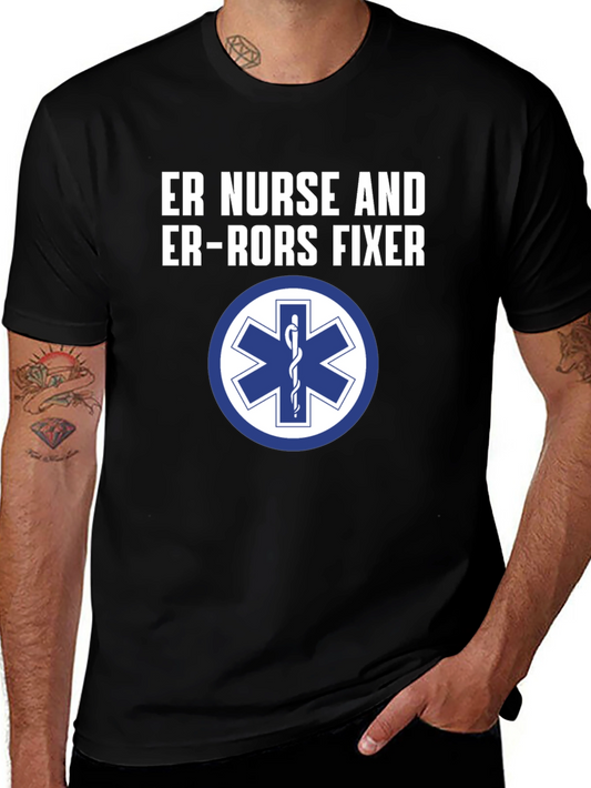 ER Nurse Error Fixer Graphic T-Shirt