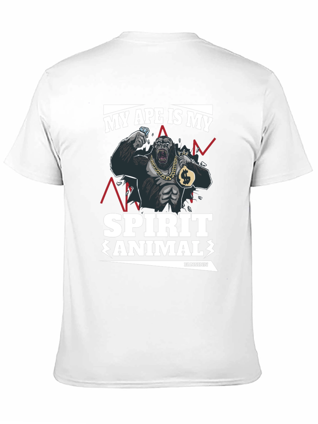 Ape Spirit Animal Graphic T-Shirt