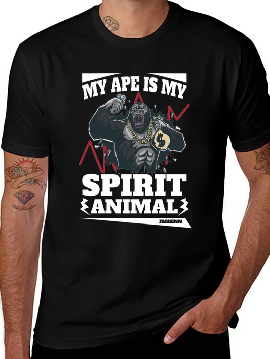 Ape Spirit Animal Graphic T-Shirt