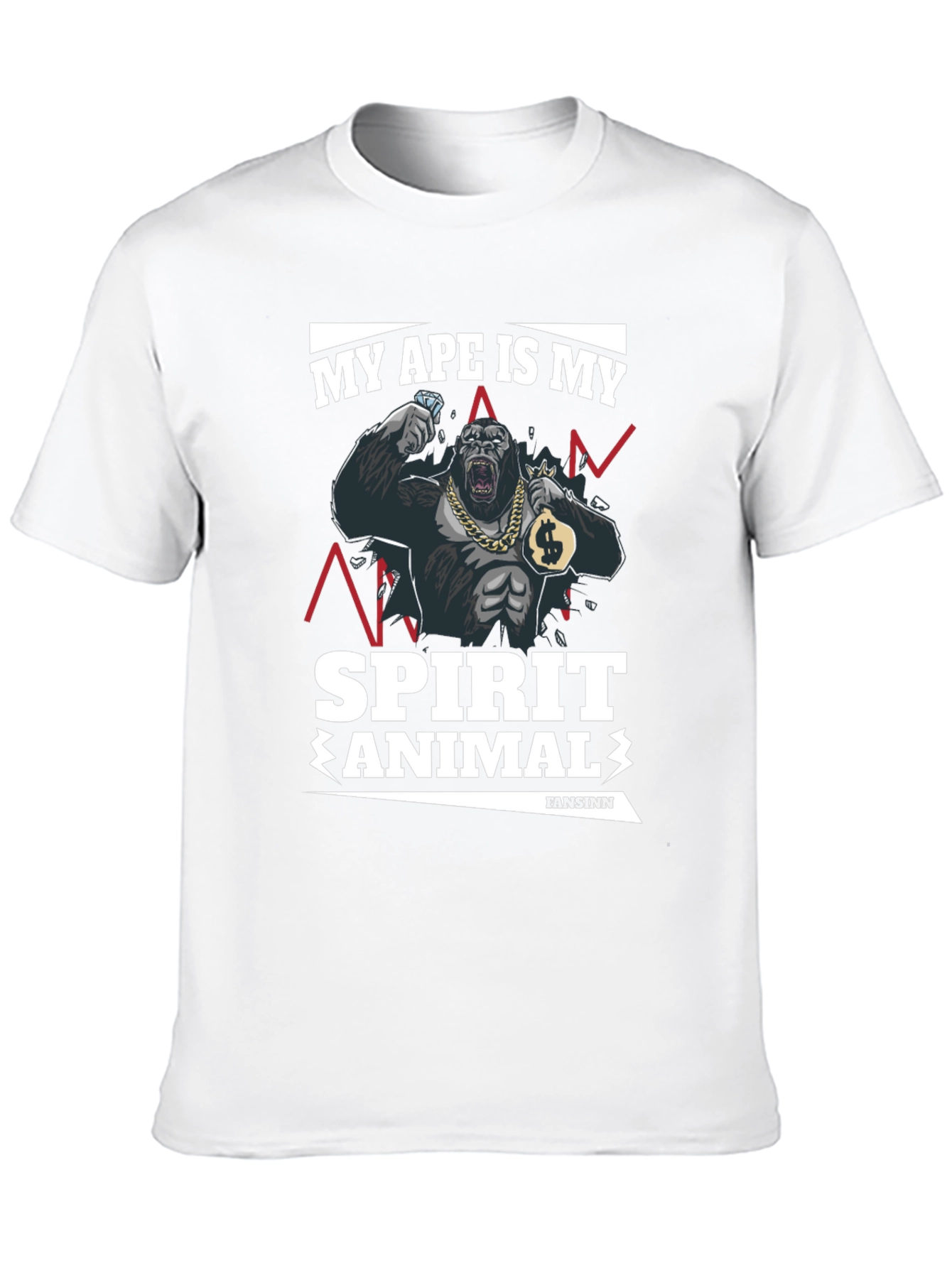 Ape Spirit Animal Graphic T-Shirt