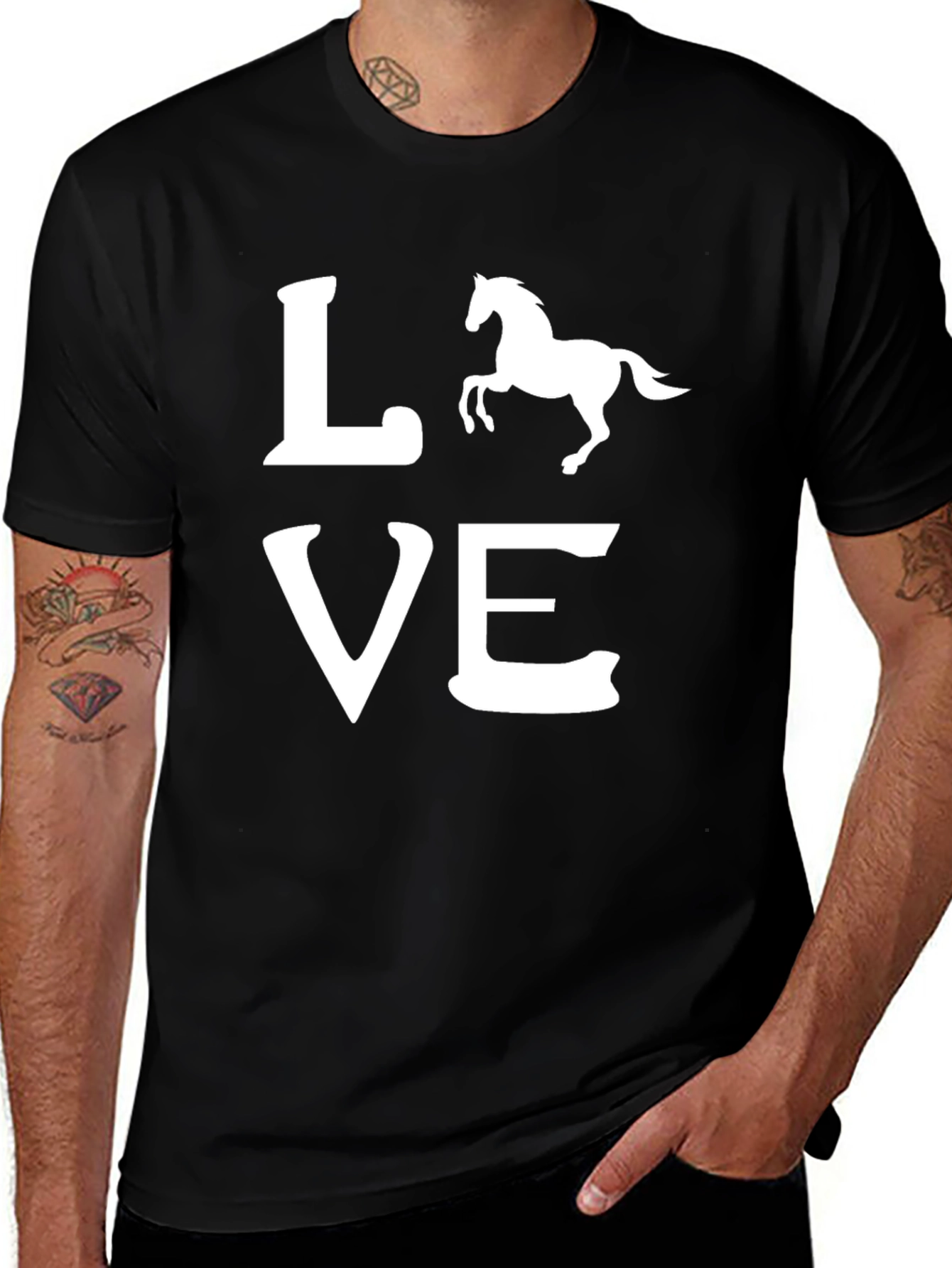 Love Horse Tee - Stylish Graphic T-Shirt