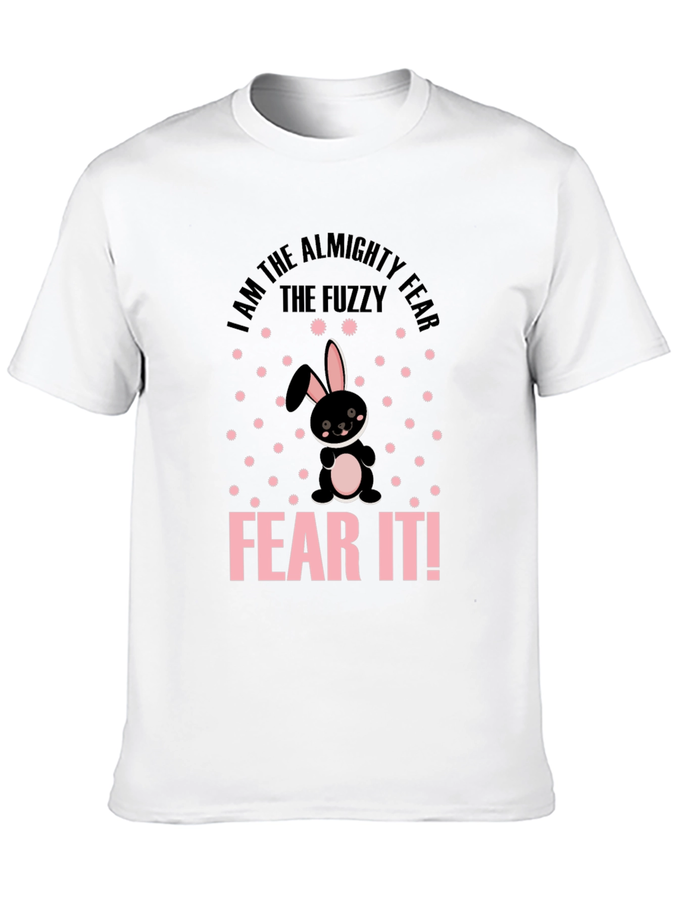 Fuzzy Fear Bunny T-Shirt - Black