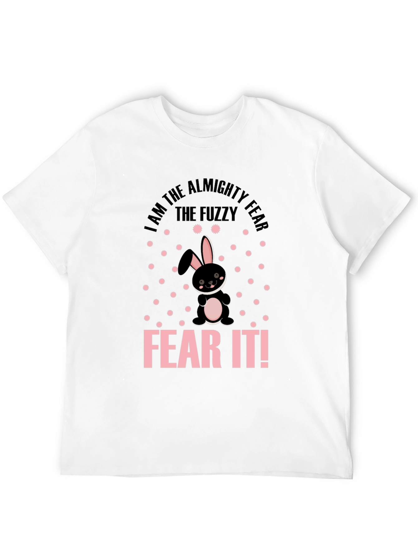 Fuzzy Fear Bunny T-Shirt - Black