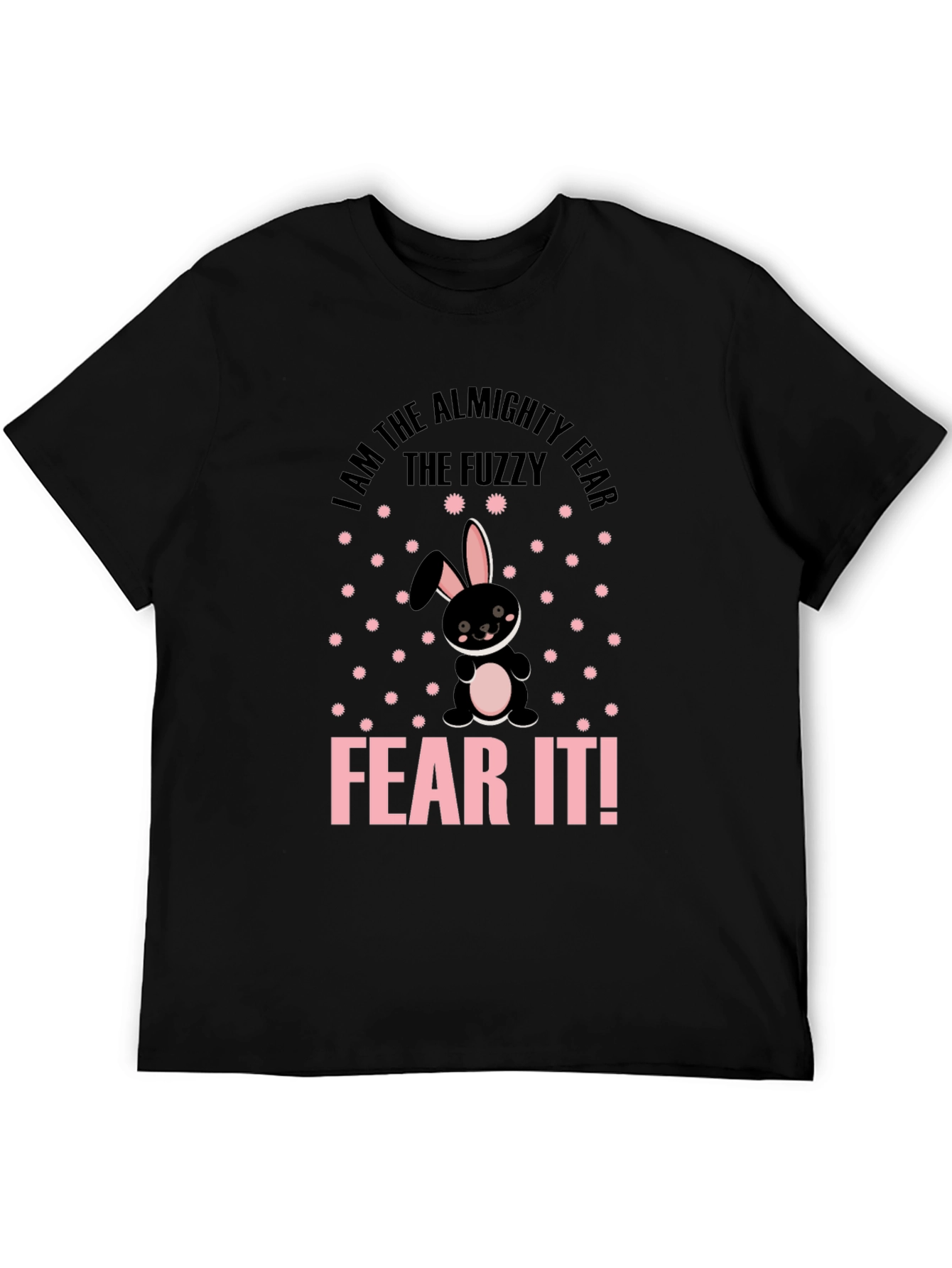Fuzzy Fear Bunny T-Shirt - Black