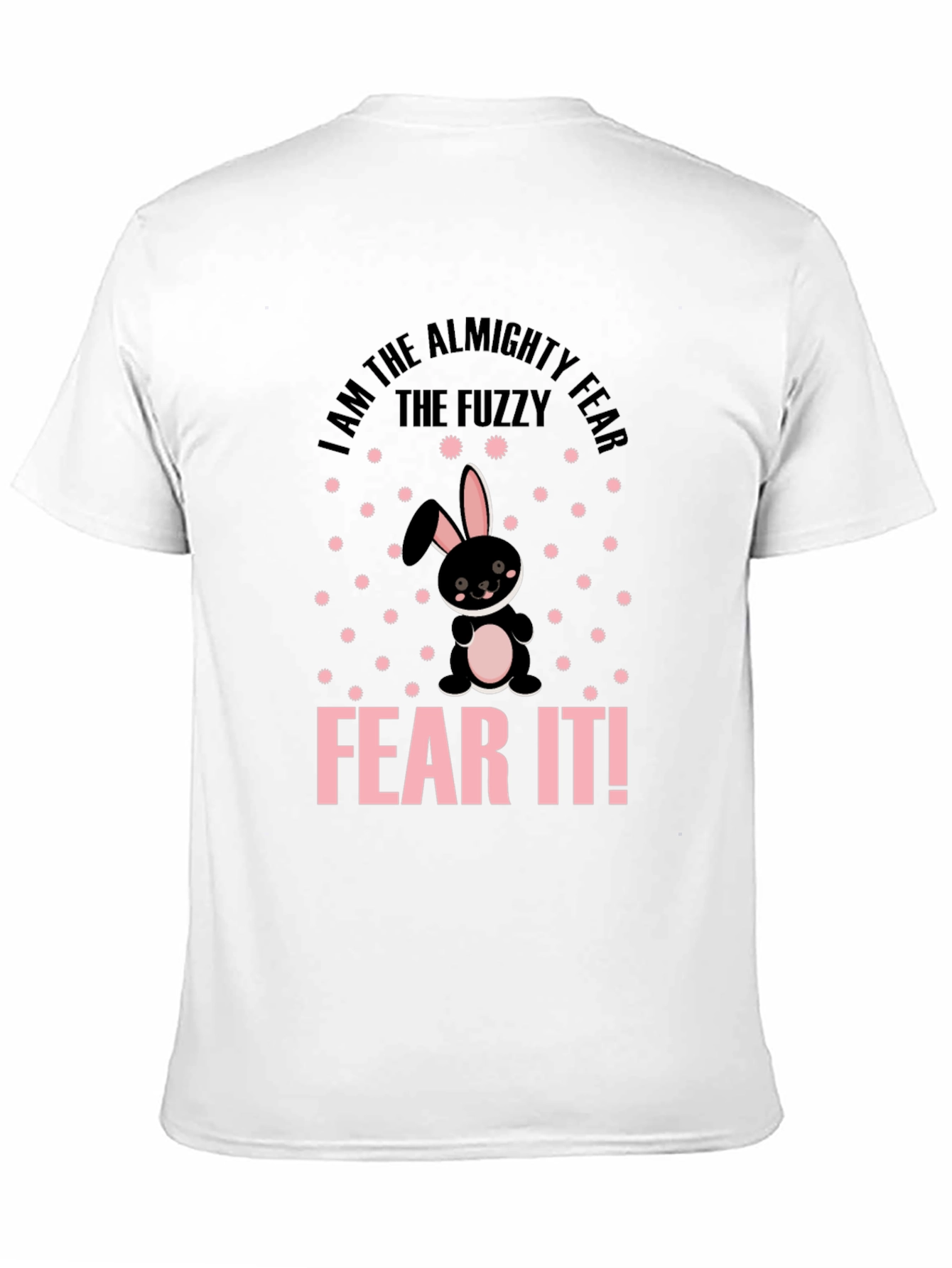Fuzzy Fear Bunny T-Shirt - Black