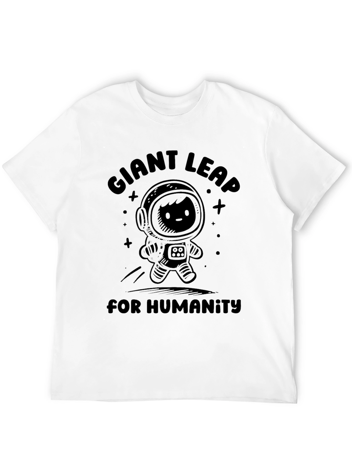 Giant Leap for Humanity Graphic Tee - Black