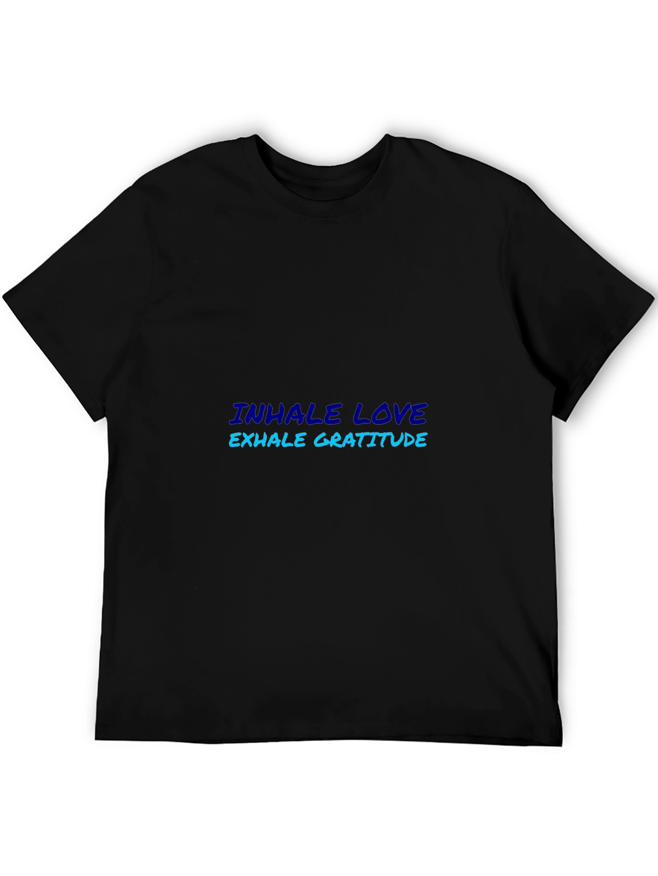 Inhale Love Exhale Gratitude Black T-Shirt