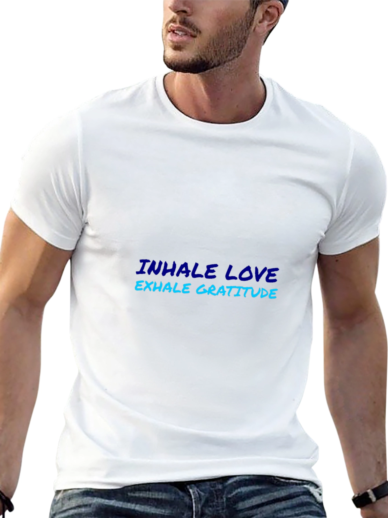 Inhale Love Exhale Gratitude Black T-Shirt