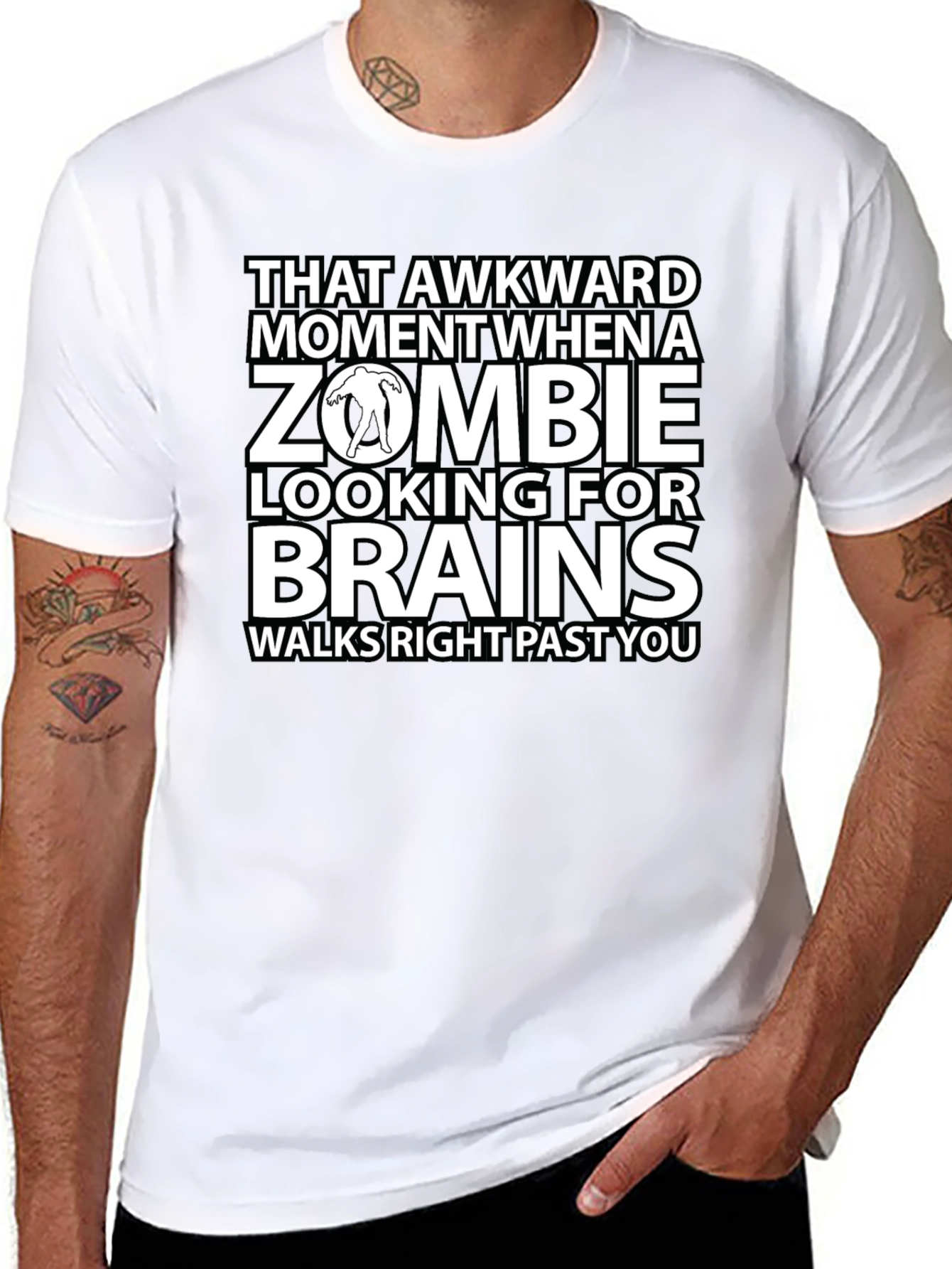 Zombie Brains Graphic T-Shirt