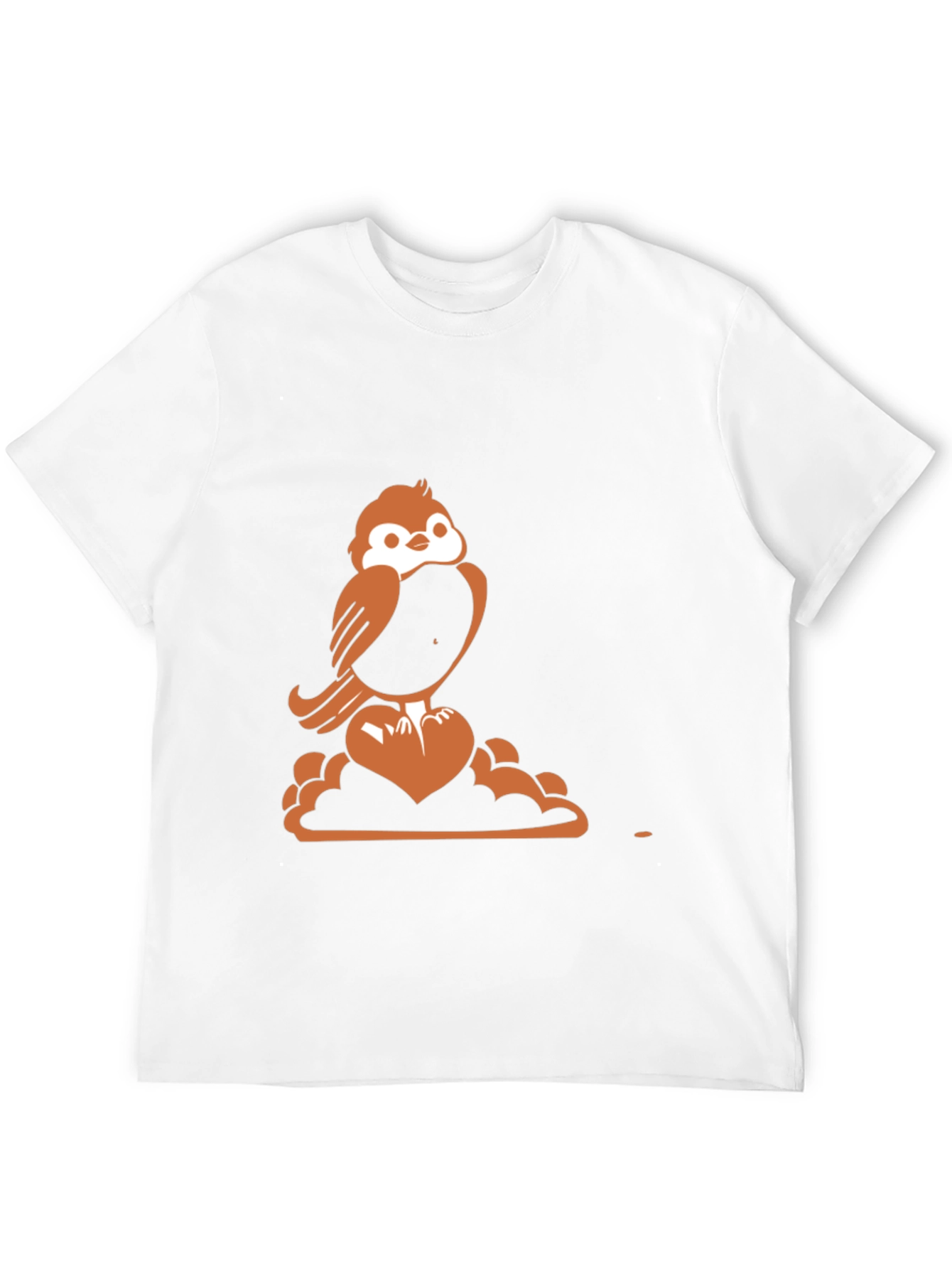 Sparrow Heart Graphic Tee - Stylish Comfort