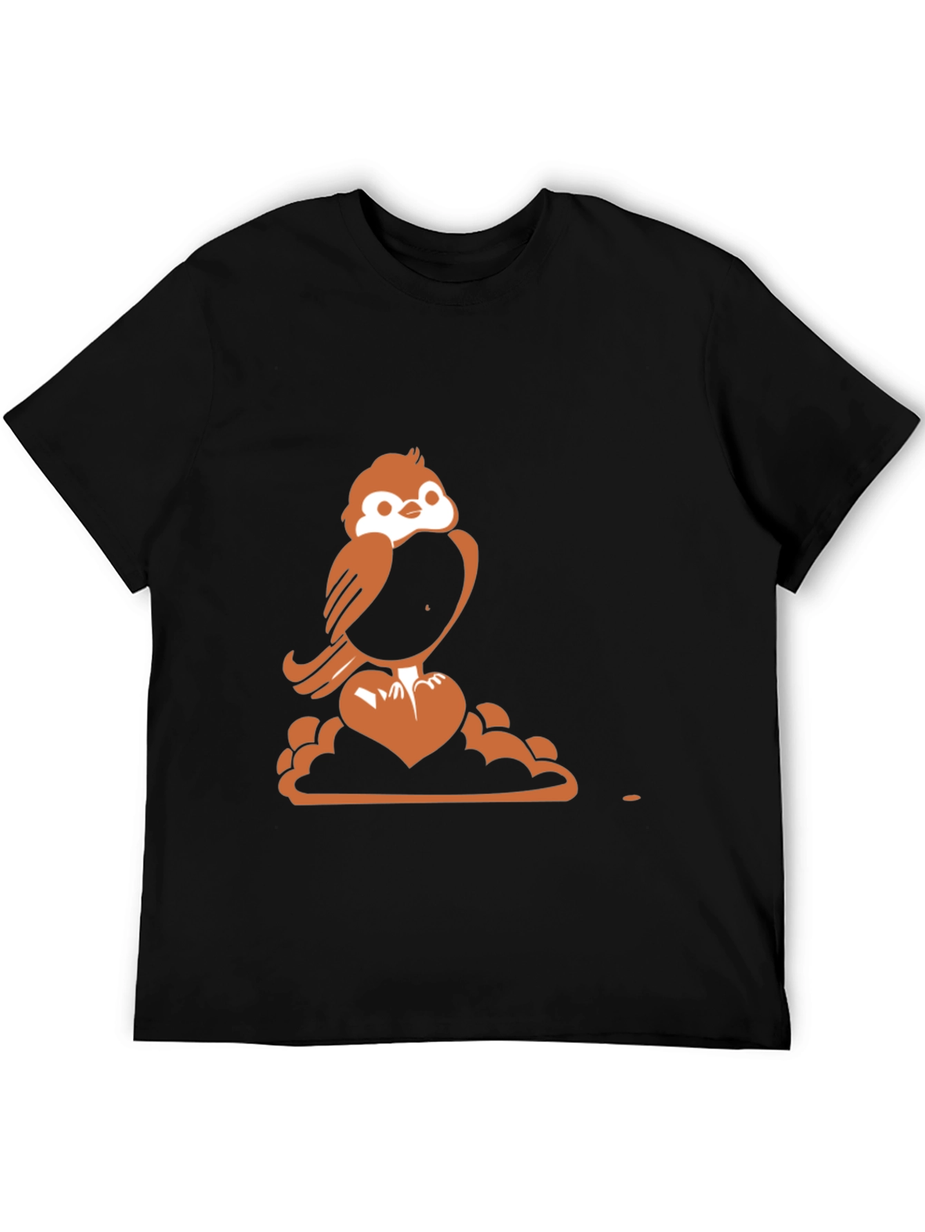 Sparrow Heart Graphic Tee - Stylish Comfort