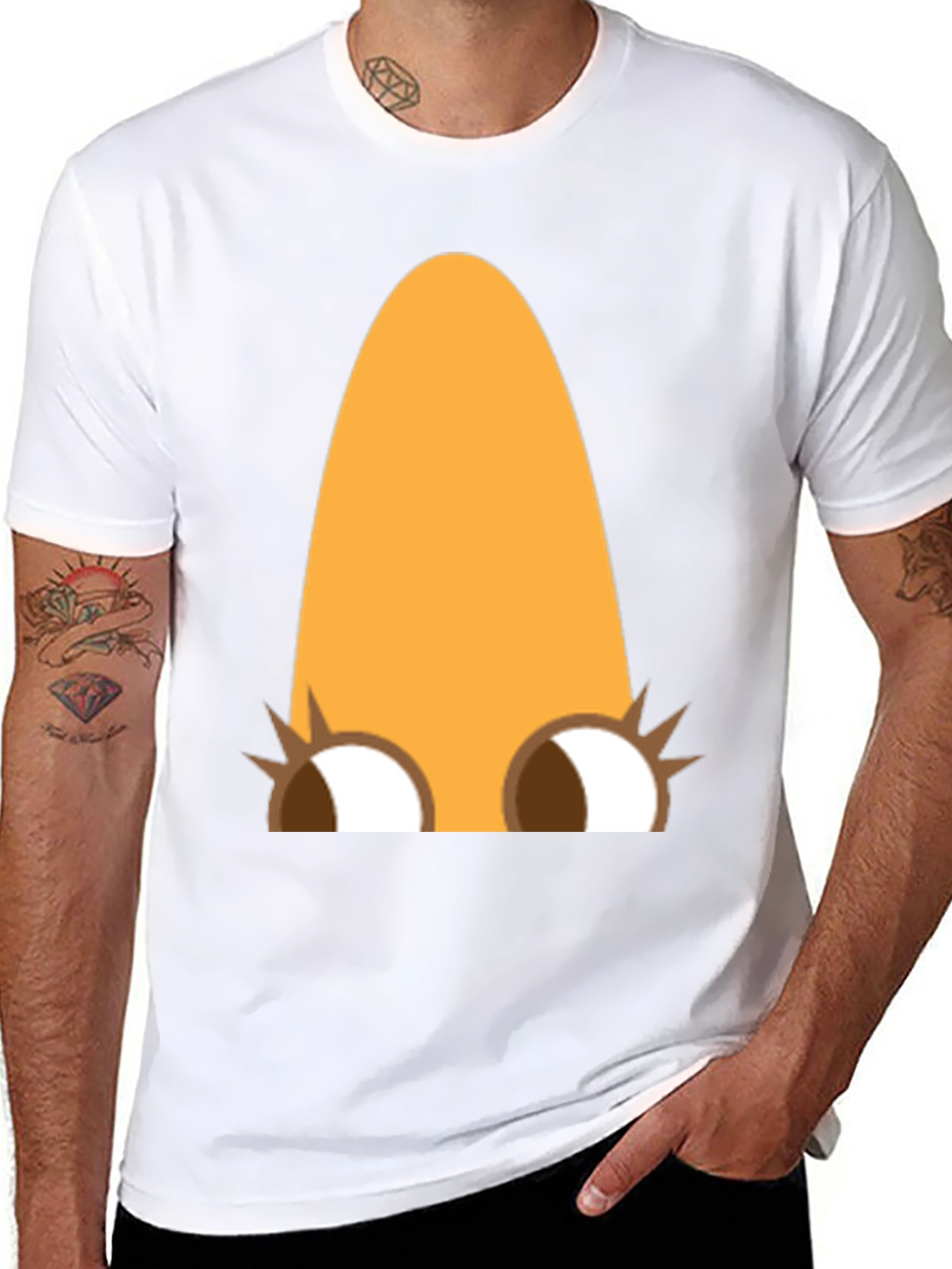 Funny Cartoon Character Graphic Tee