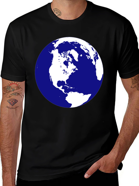 Earth Graphic Black T-Shirt