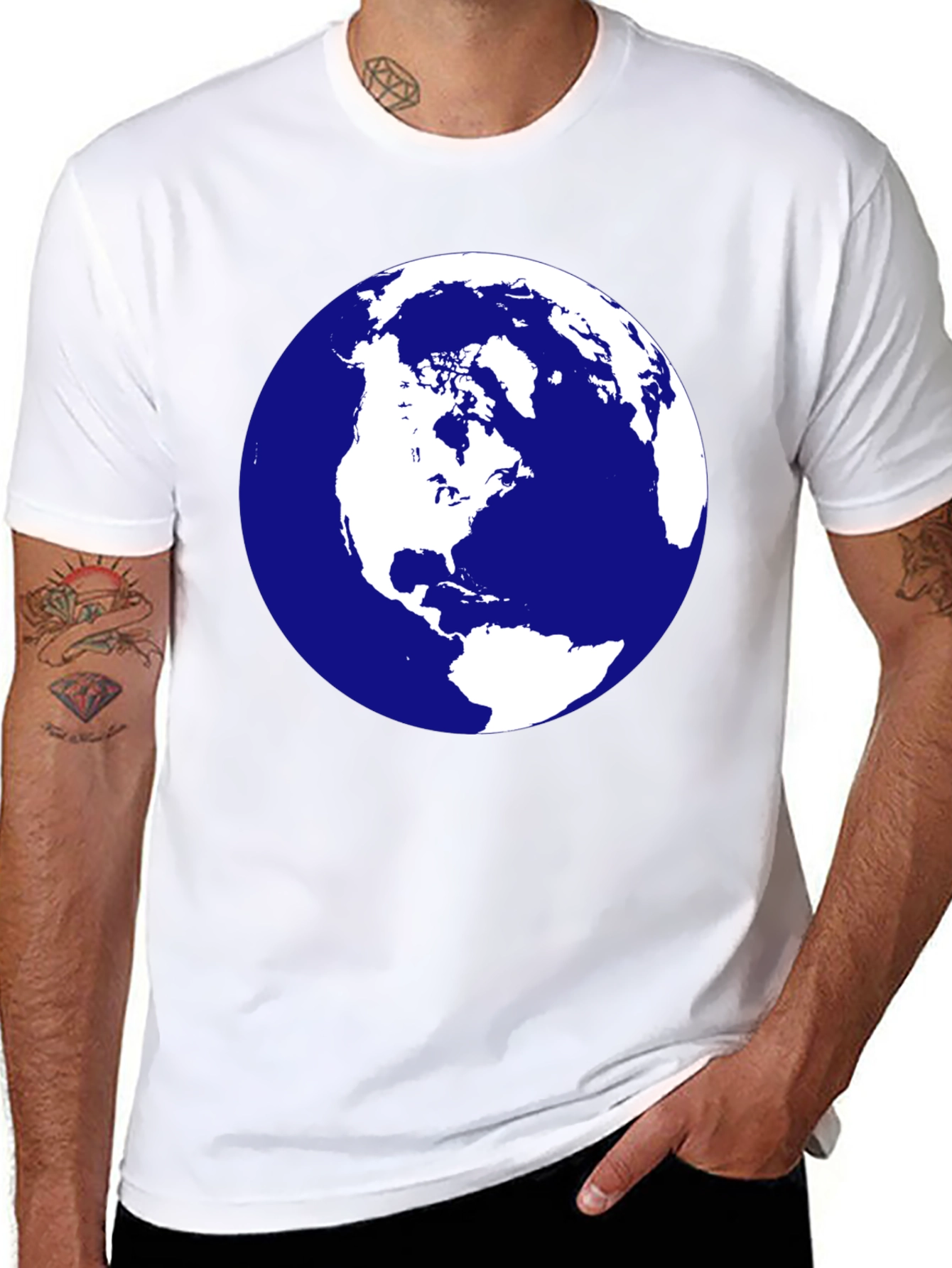 Earth Graphic Black T-Shirt