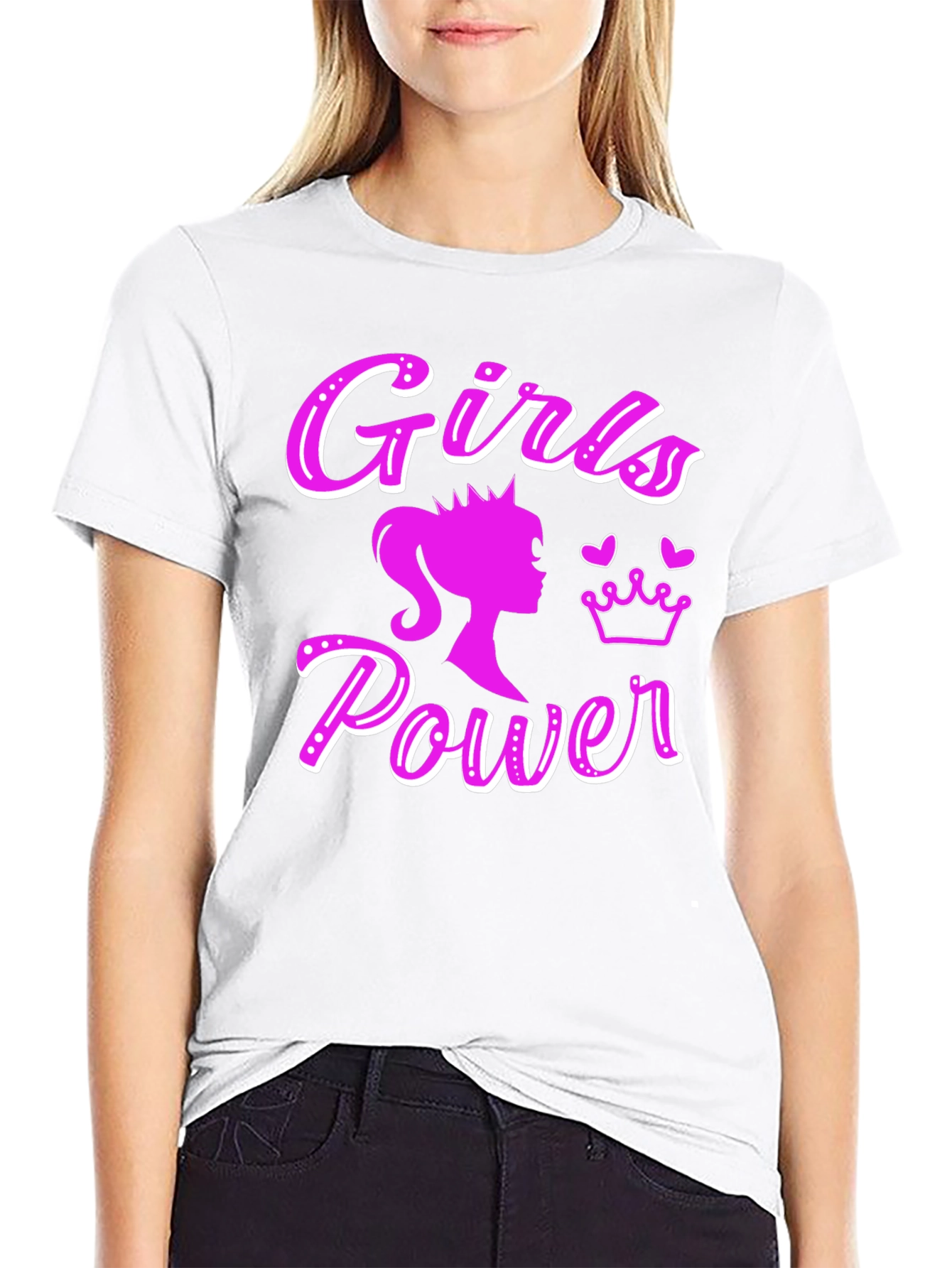 Girls Power Black T-Shirt