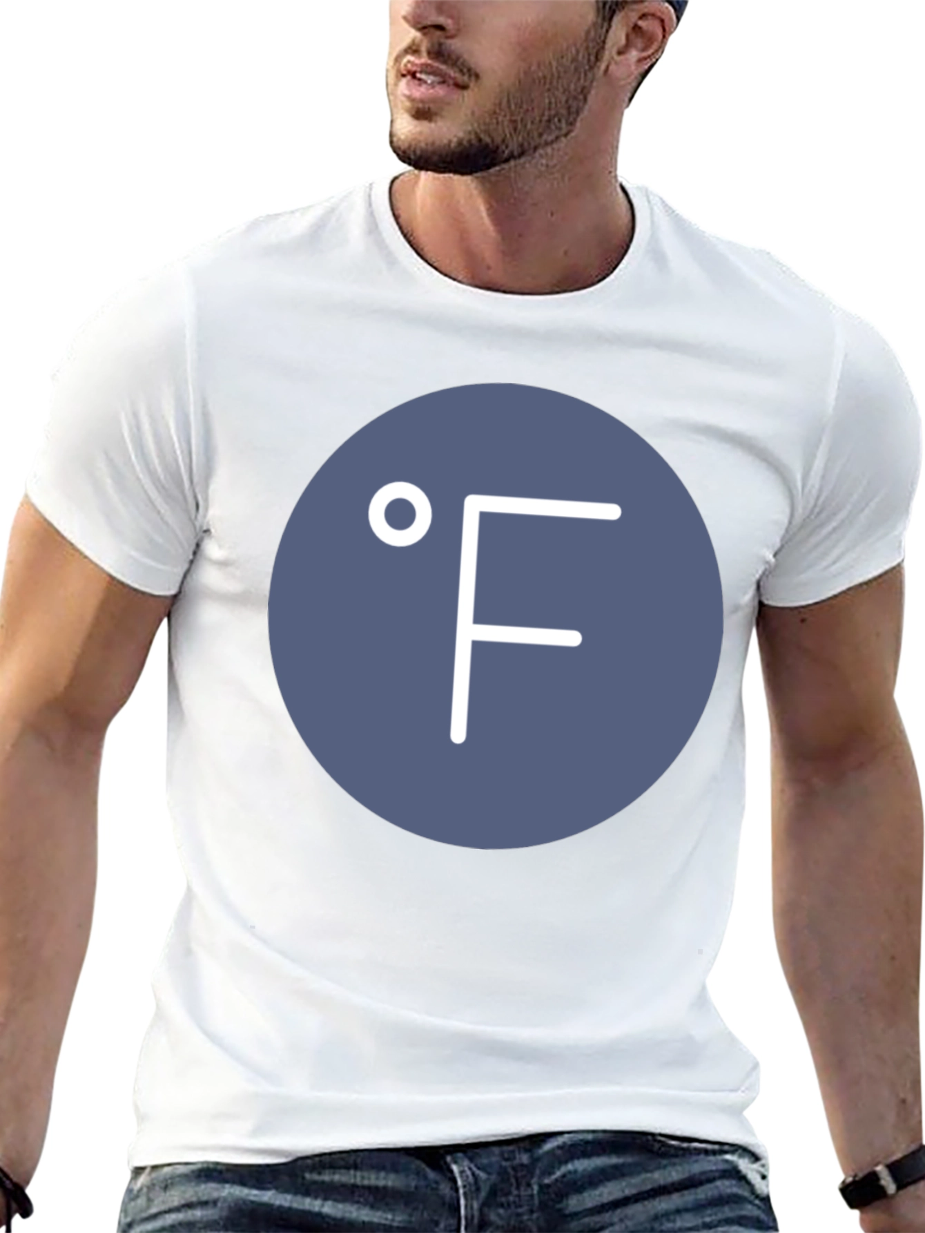 Fahrenheit Symbol Tee - Cool Weather Graphic T-Shirt