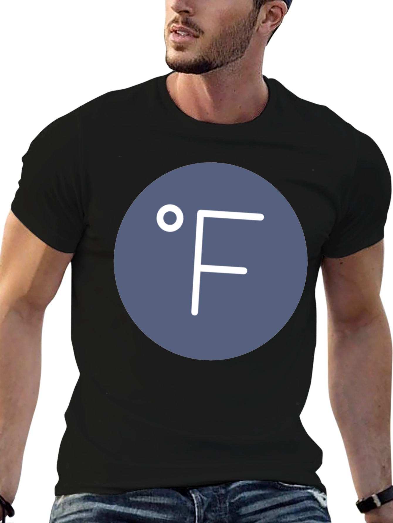 Fahrenheit Symbol Tee - Cool Weather Graphic T-Shirt