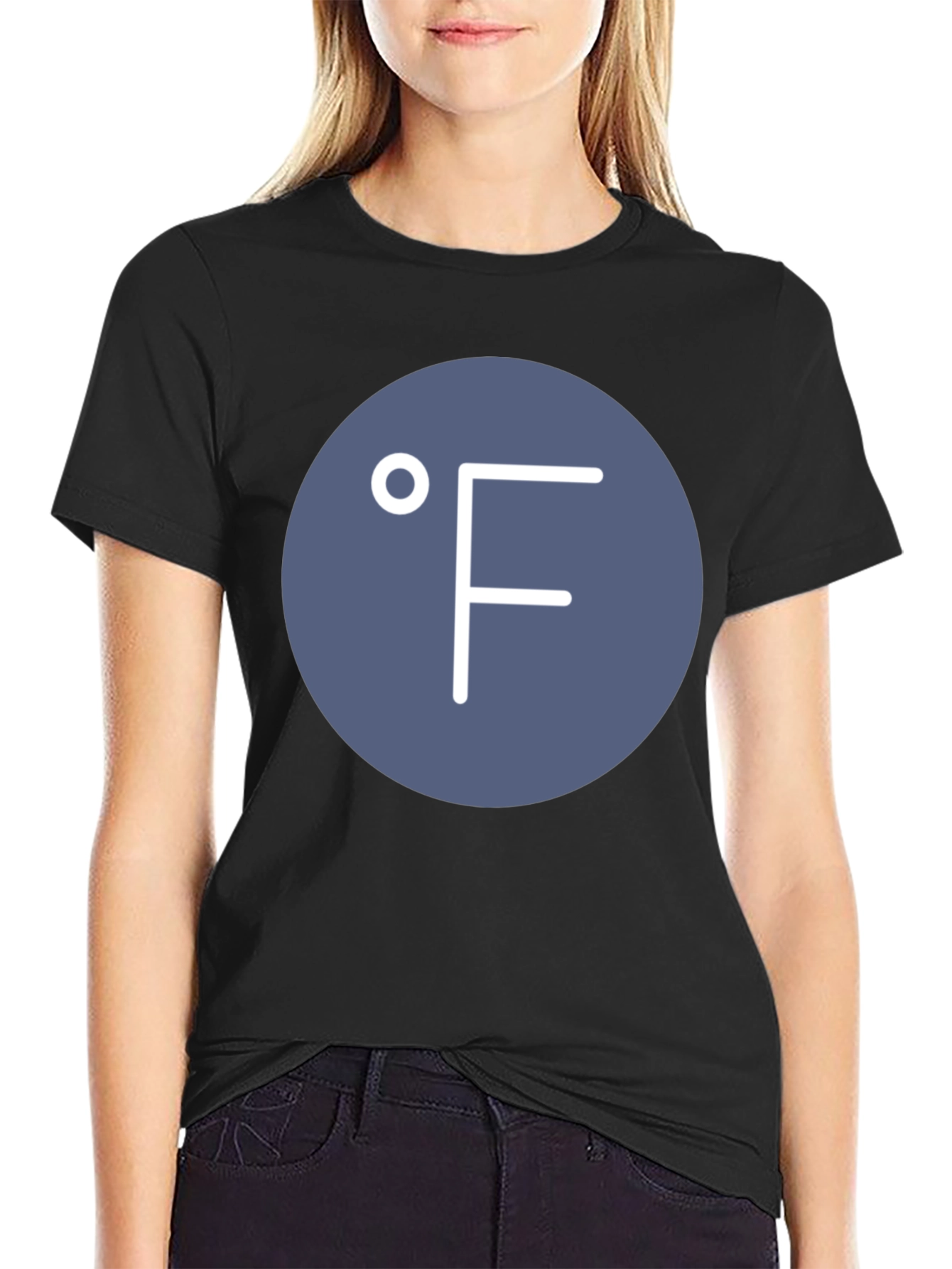 Fahrenheit Symbol Tee - Cool Weather Graphic T-Shirt