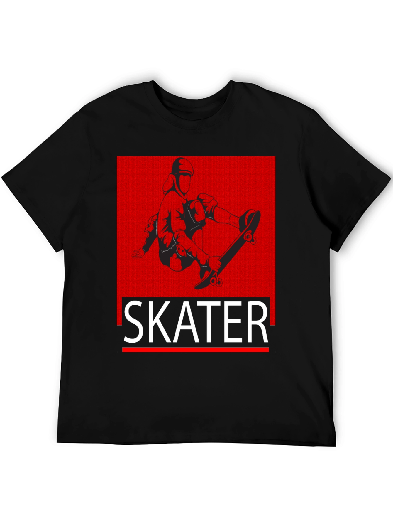 Skater Graphic T-Shirt - Black