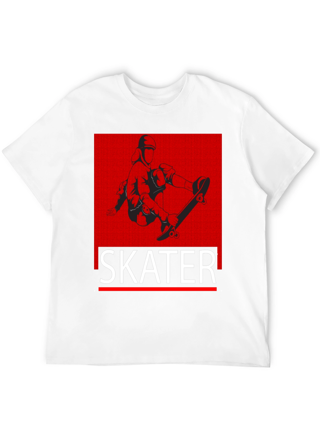 Skater Graphic T-Shirt - Black