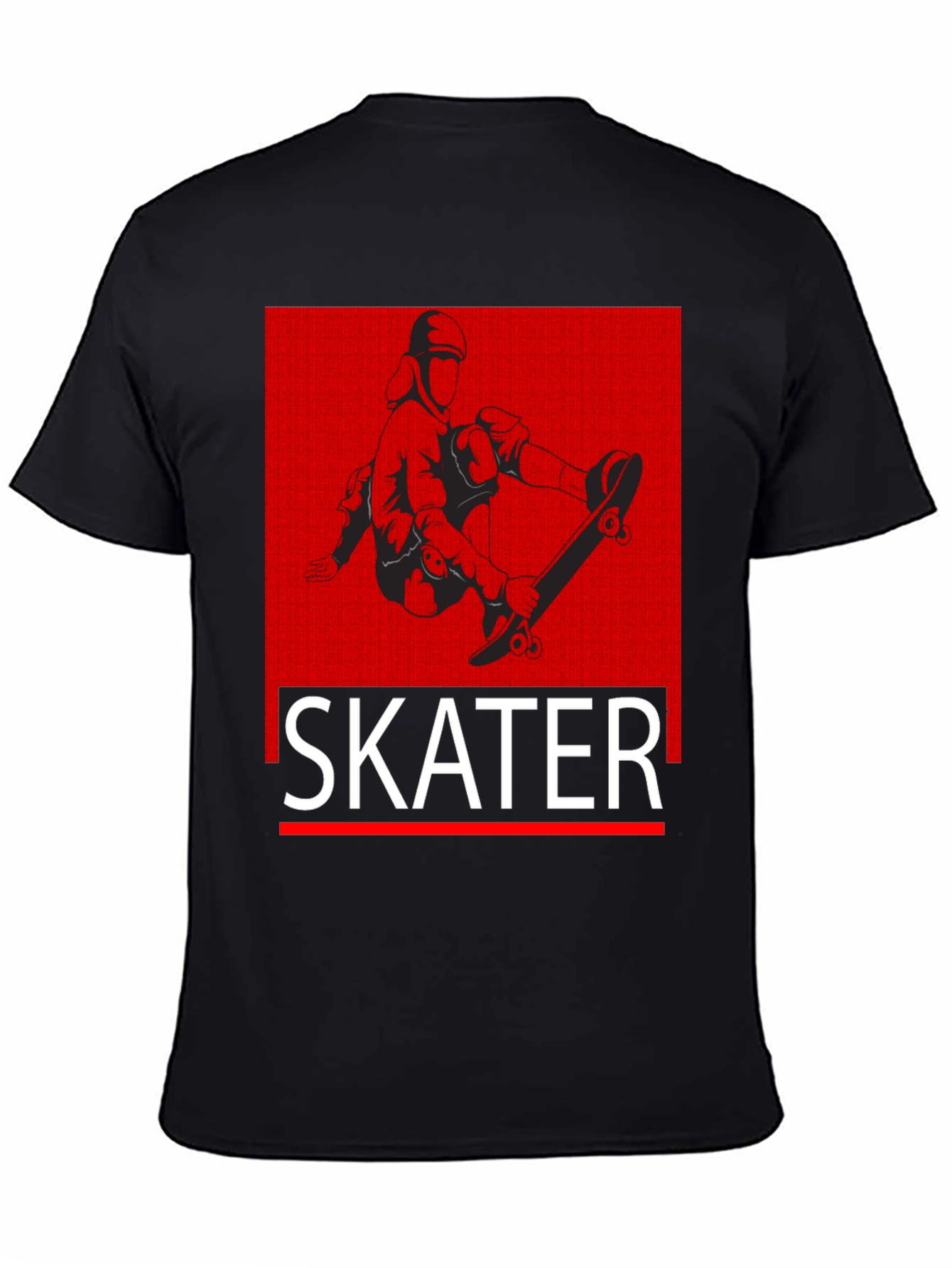 Skater Graphic T-Shirt - Black