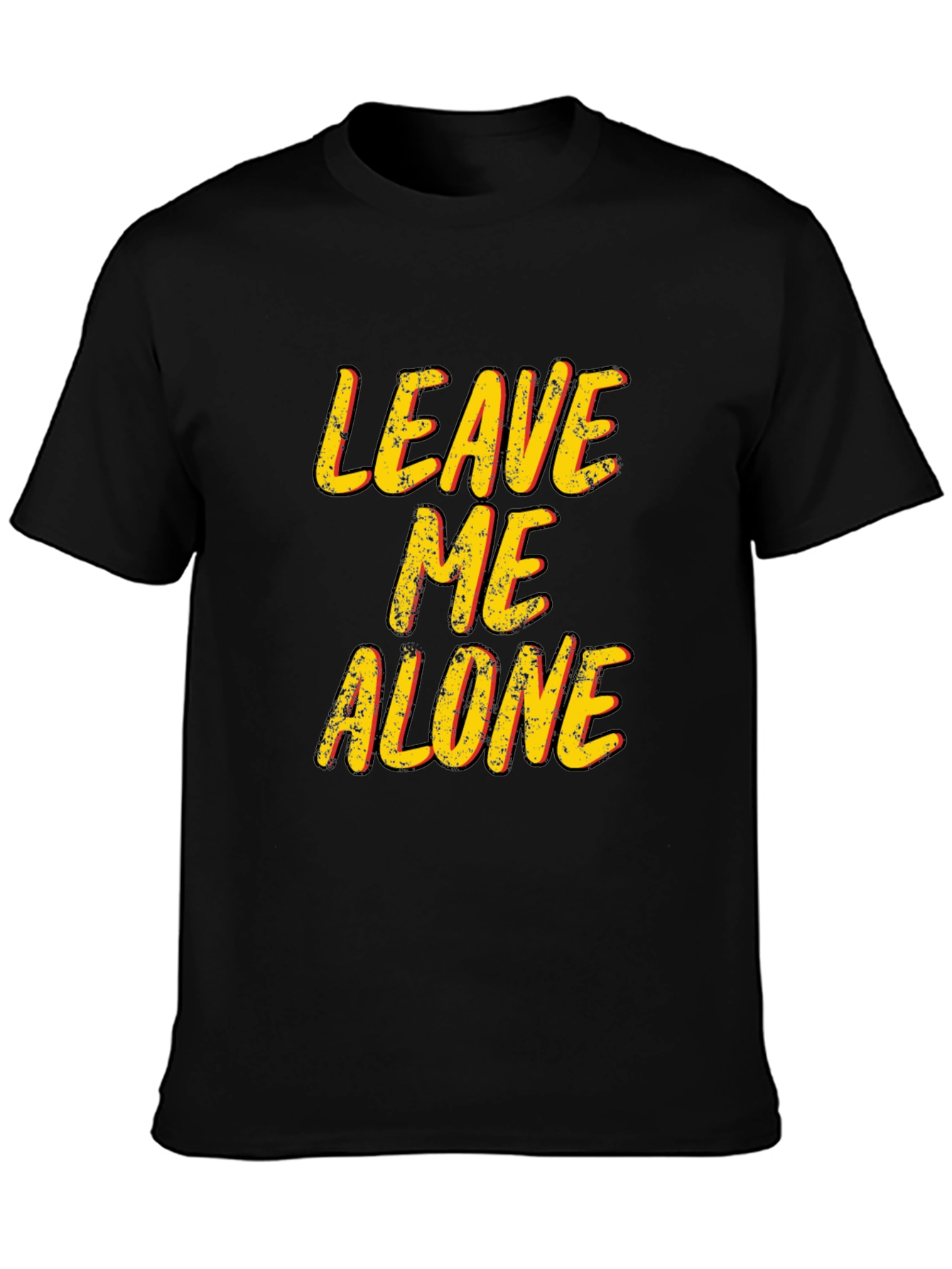 Leave Me Alone T-Shirt - Black Graphic Tee