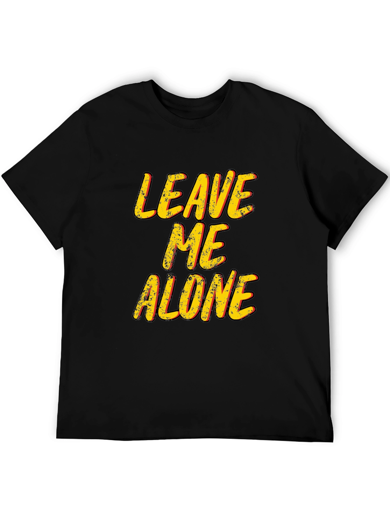 Leave Me Alone T-Shirt - Black Graphic Tee