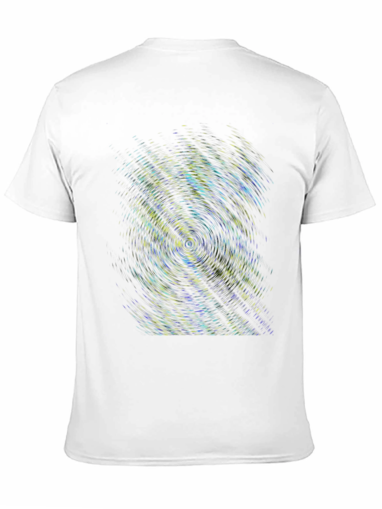 Abstract Swirl Graphic Print Black T-Shirt
