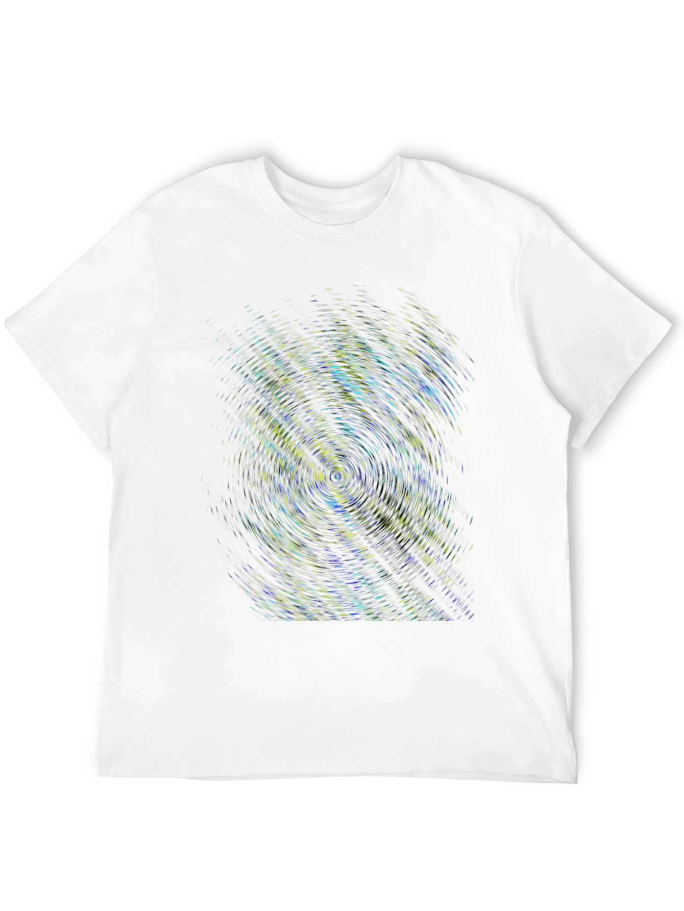 Abstract Swirl Graphic Print Black T-Shirt