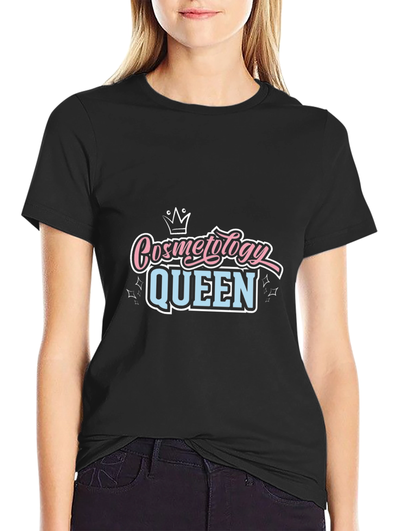 Cosmetology Queen Black T-Shirt