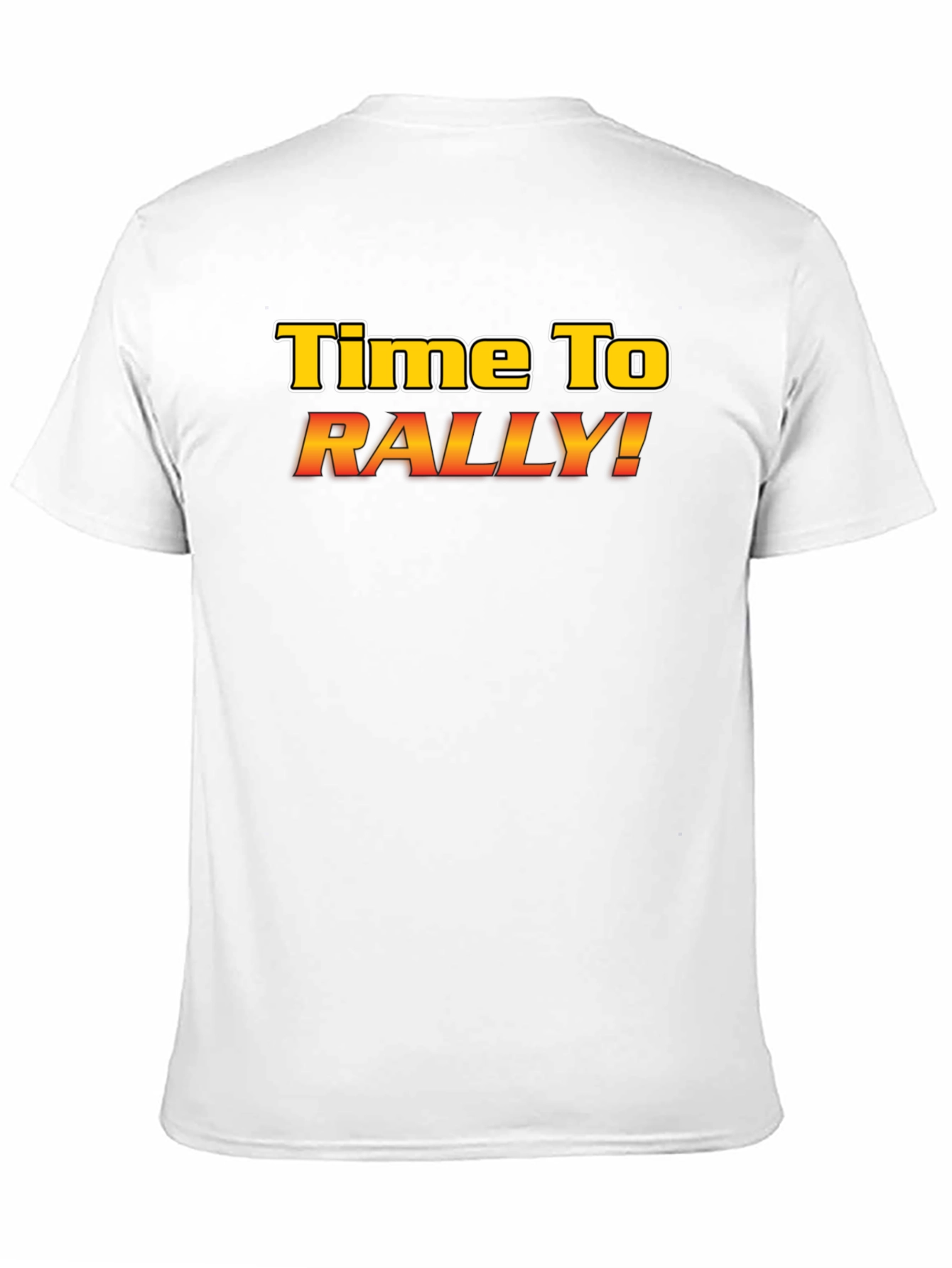 Time To Rally! Graphic Tee - Black Cotton T-Shirt
