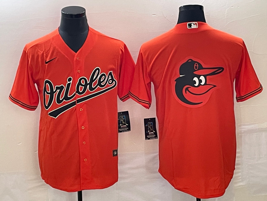 Men's Baltimore Orioles Orange Alternate Replica Player Jerseys