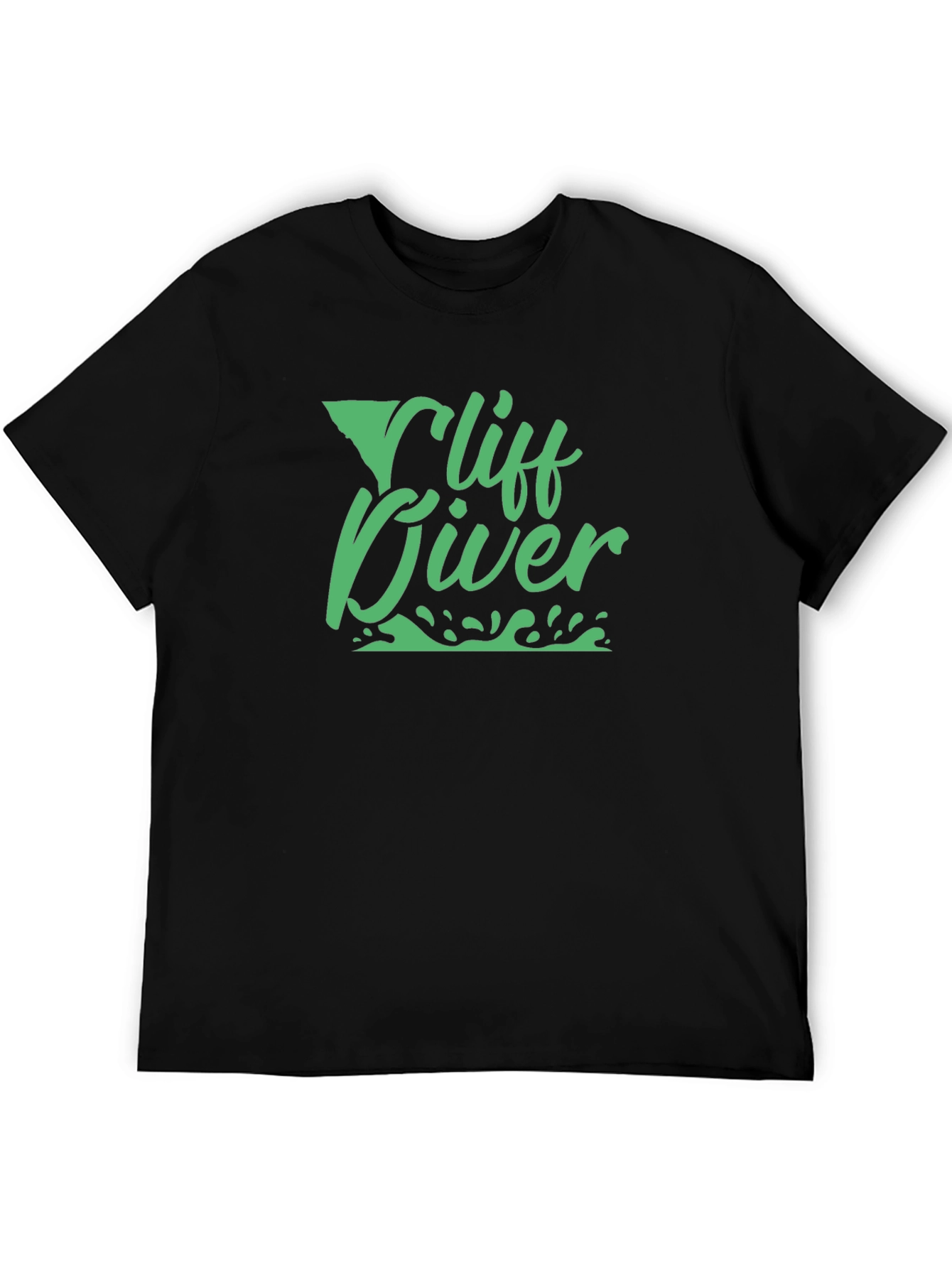 Cliff Diver Graphic Tee - Black