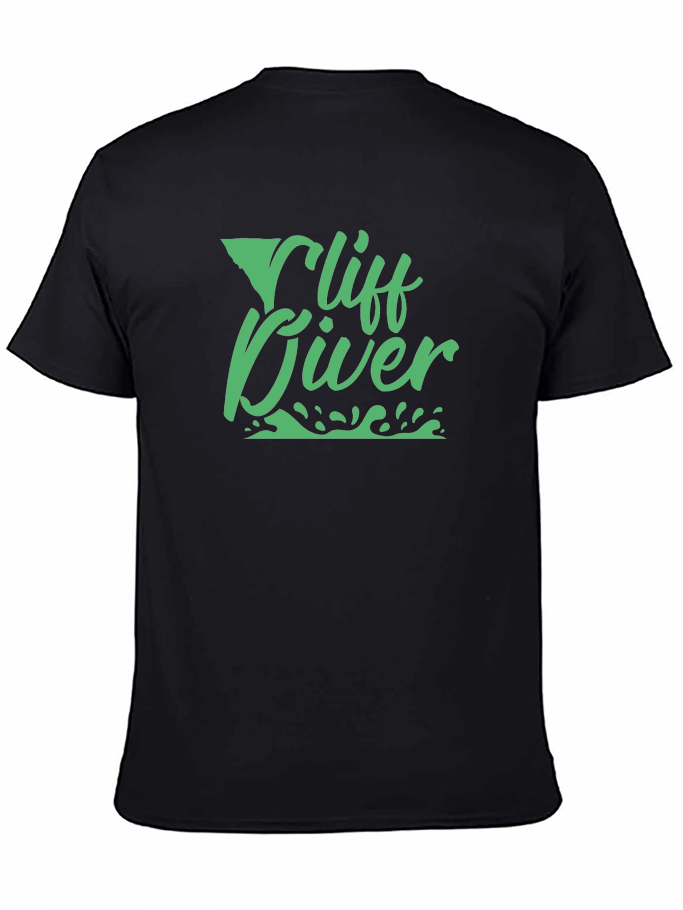 Cliff Diver Graphic Tee - Black