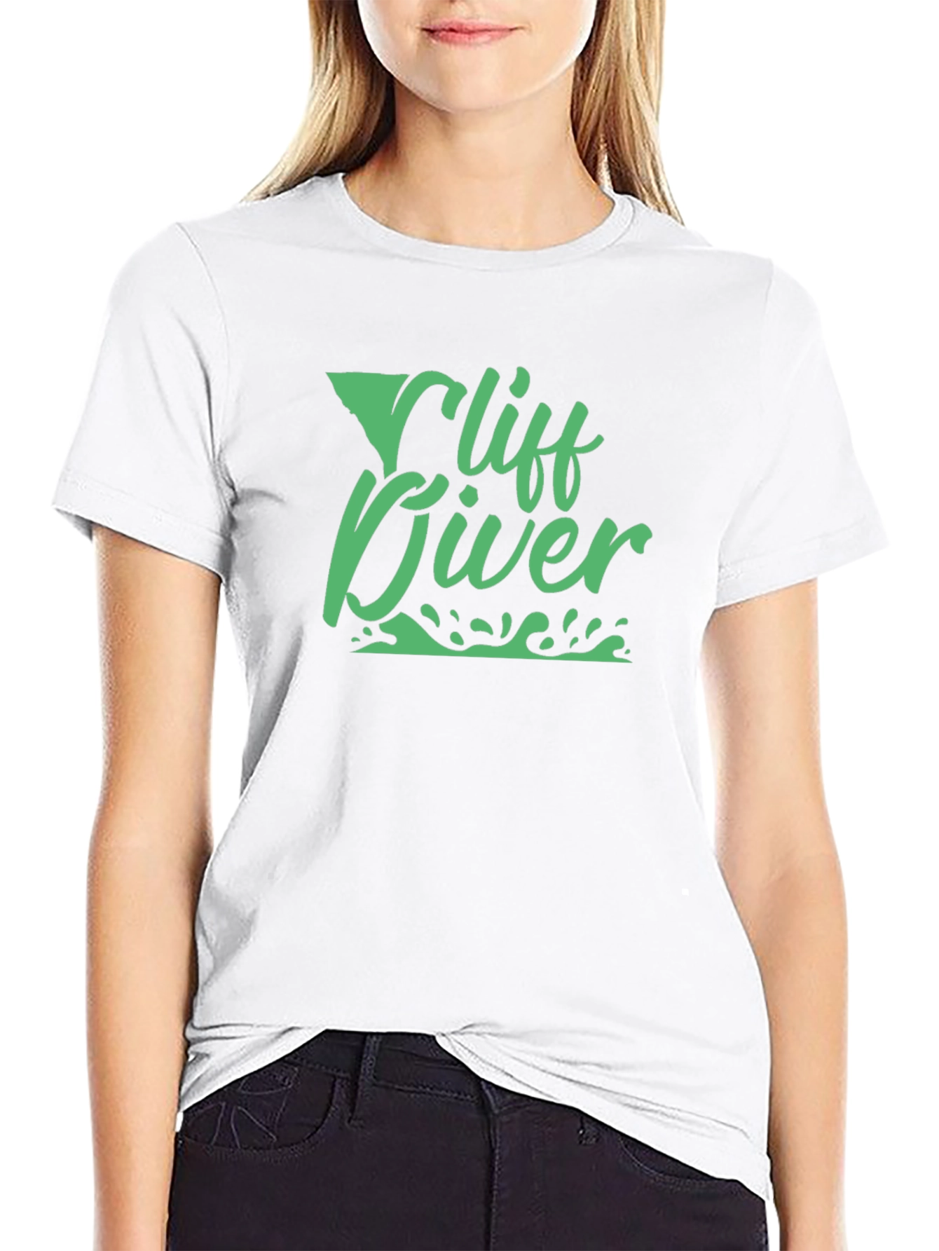 Cliff Diver Graphic Tee - Black