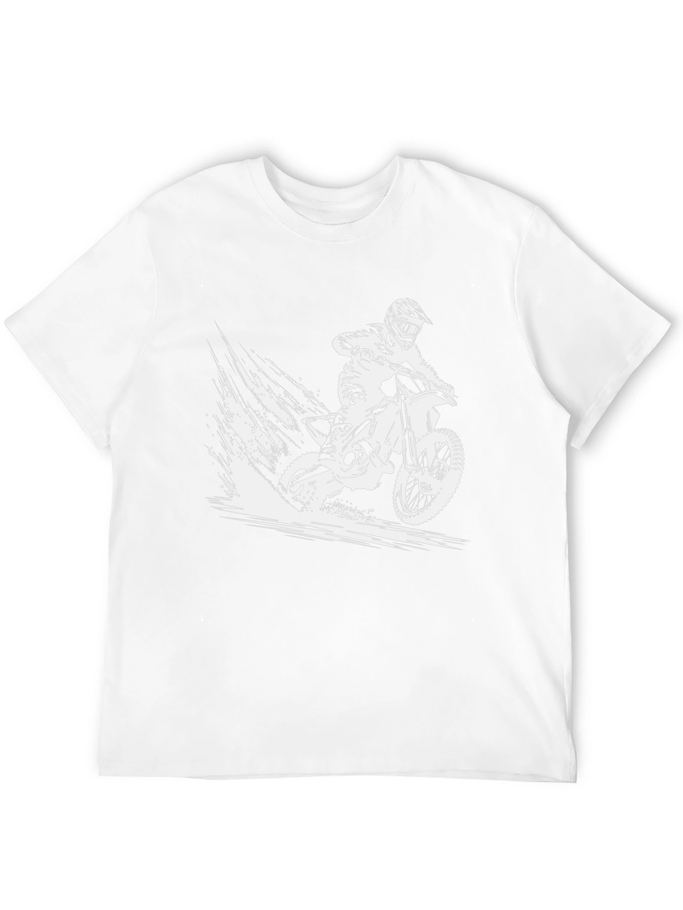 Dirt Bike Rider Graphic T-Shirt - Black