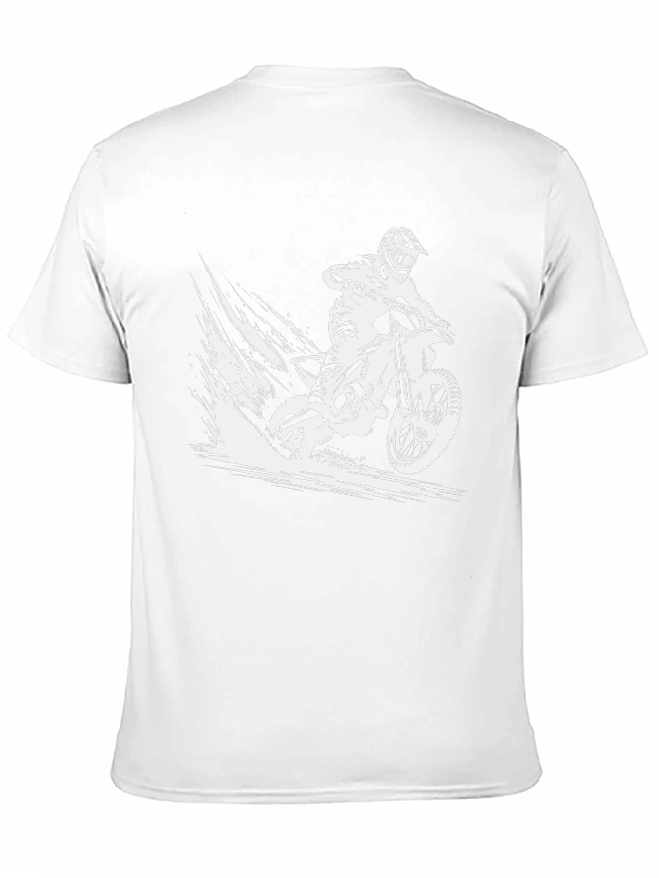 Dirt Bike Rider Graphic T-Shirt - Black