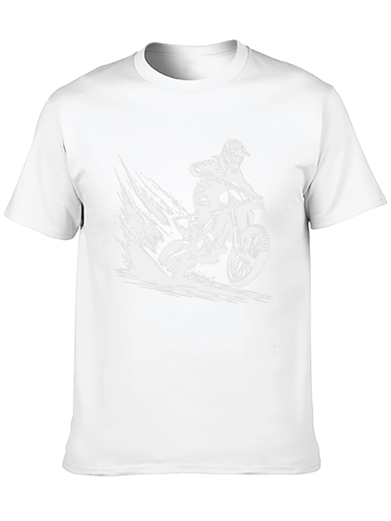 Dirt Bike Rider Graphic T-Shirt - Black