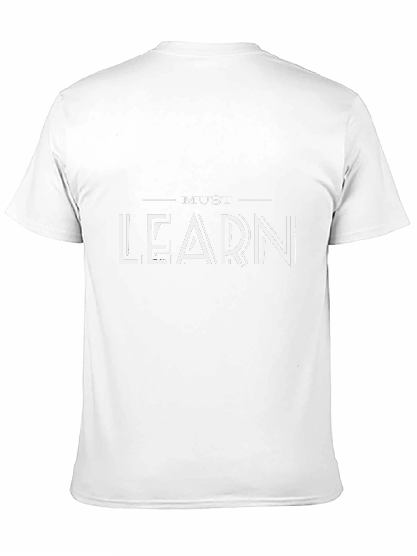 Must Learn Graphic Tee - Black Cotton T-Shirt