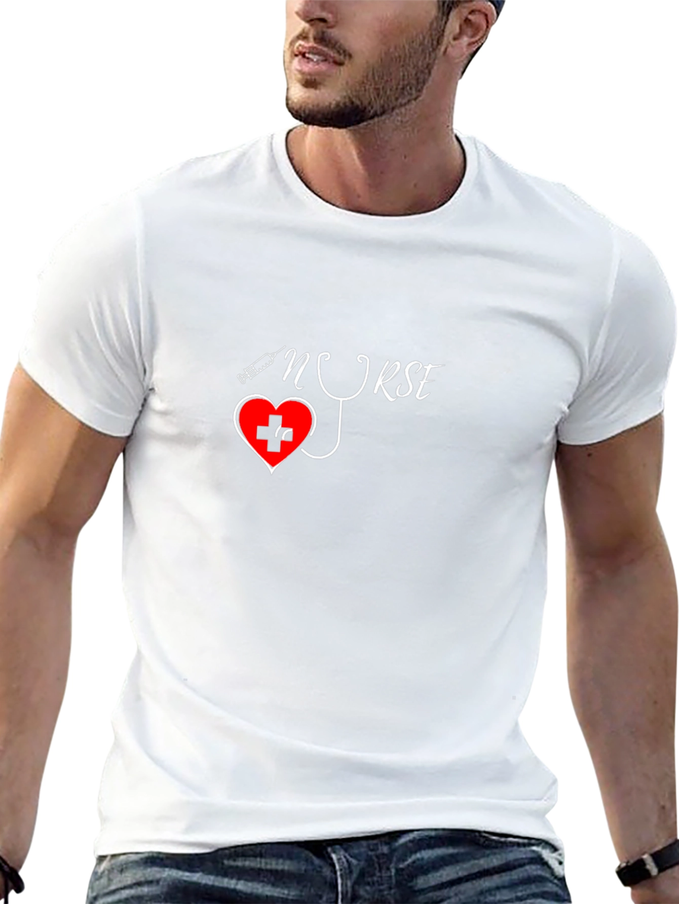 Nurse Heartbeat T-Shirt - Medical Professional Tee