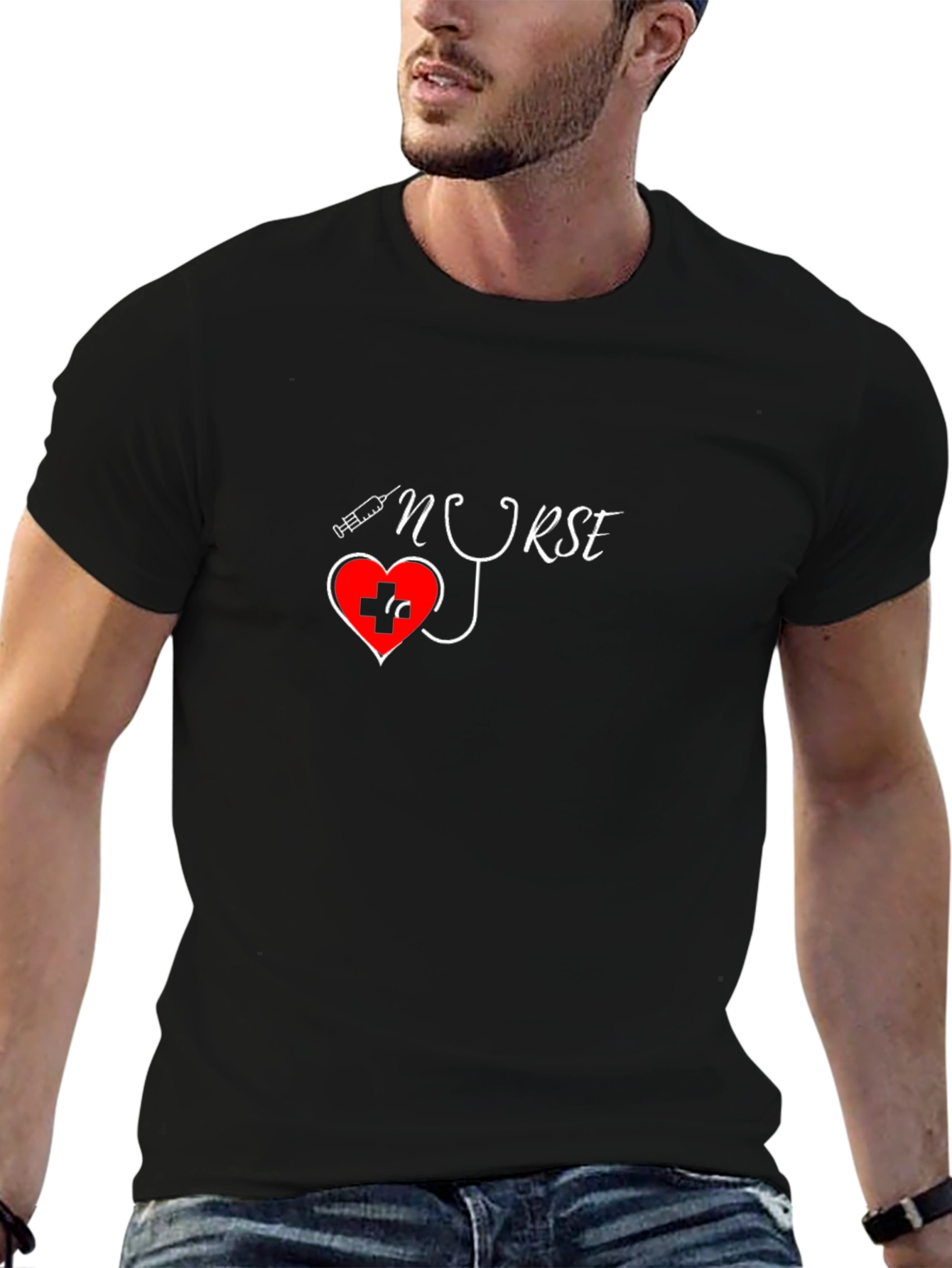 Nurse Heartbeat T-Shirt - Medical Professional Tee