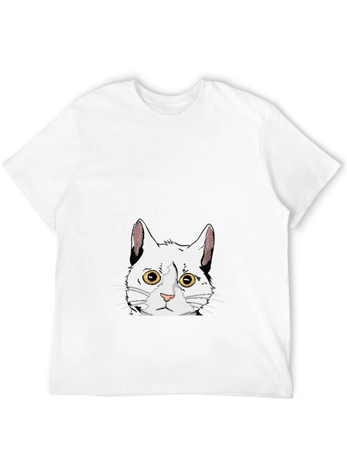 Cat Graphic Black T-Shirt