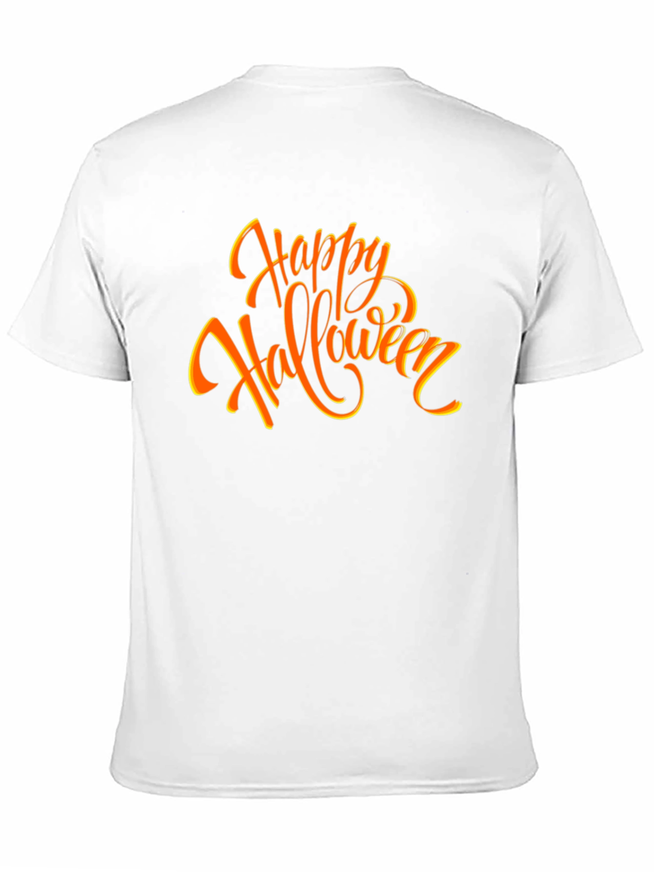 Happy Halloween Graphic Tee - Black Cotton Shirt