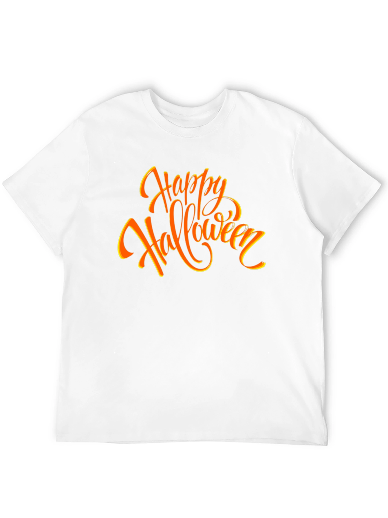 Happy Halloween Graphic Tee - Black Cotton Shirt