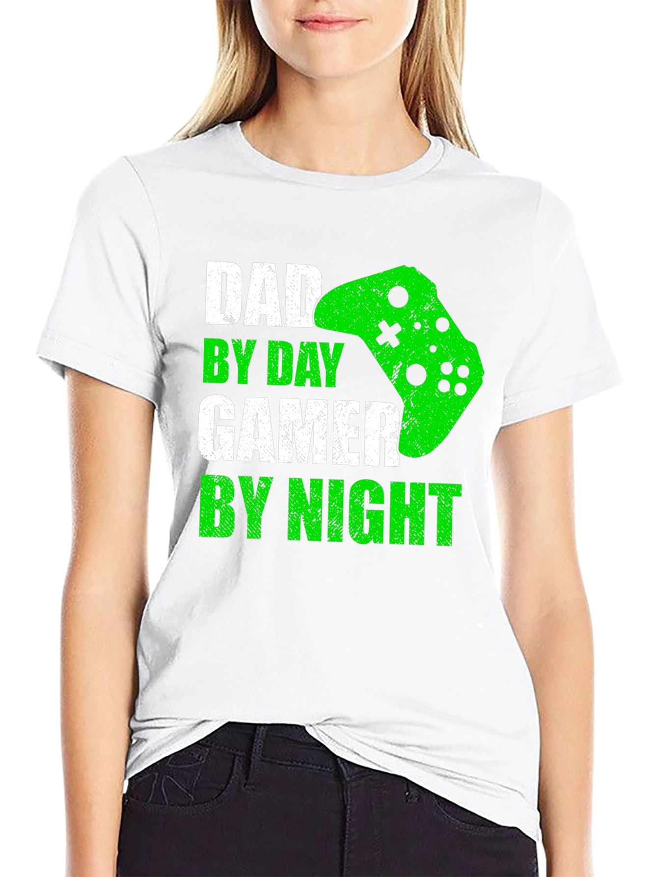 Dad By Day Gamer By Night Mens T-Shirt