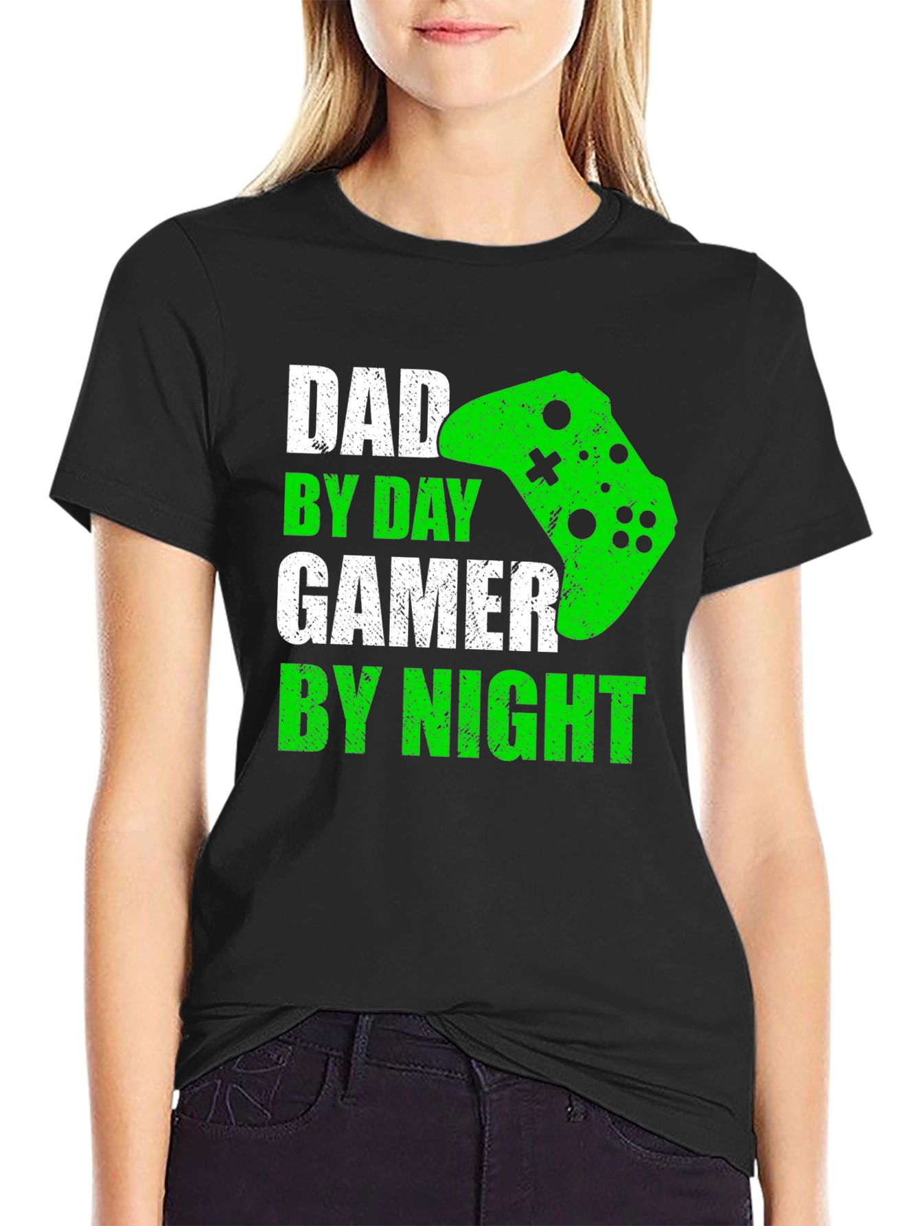 Dad By Day Gamer By Night Mens T-Shirt