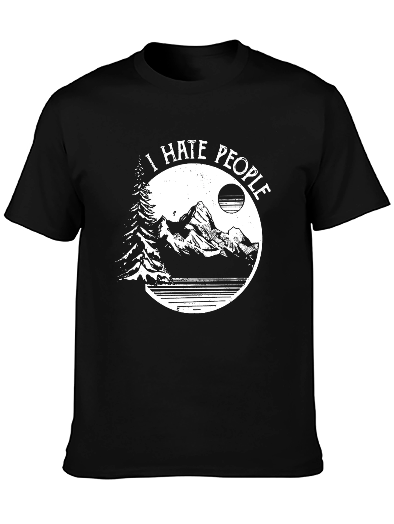 I Hate People Mountain Graphic Tee