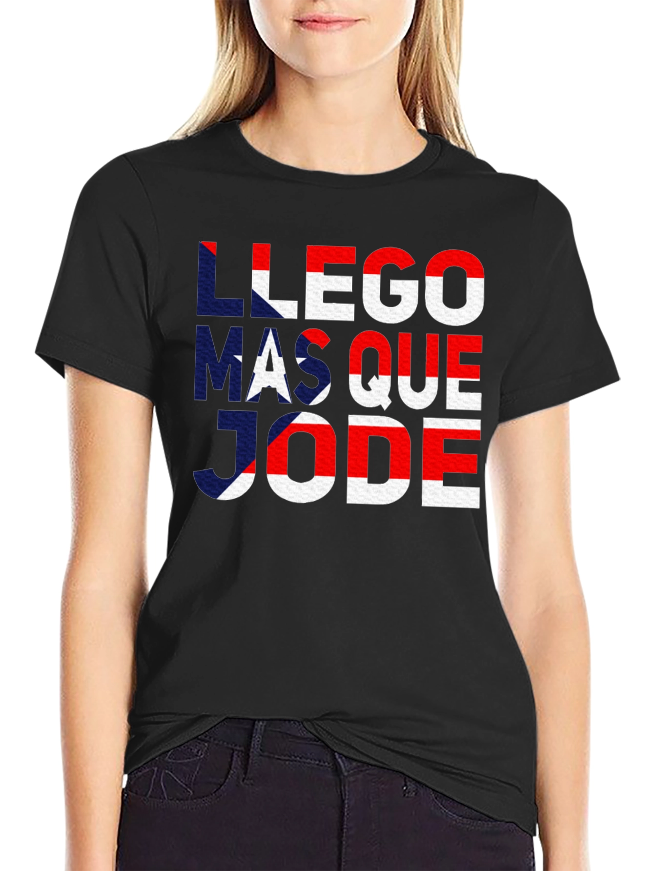 Llego Mas Que Jode Puerto Rico Flag T-Shirt